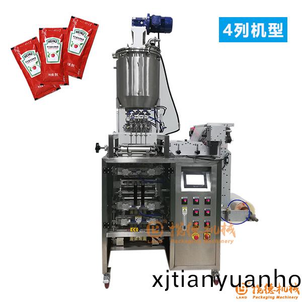 小袋番茄醬(jiang)多列(lie)包(bao)裝(zhuang)機(ji)