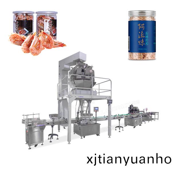 易拉(la)鑵蝦(xia)仁榦灌(guan)裝機(jī)(ji)_蝦(xia)榦(gan)蝦米鑵裝(zhuang)貼標(biāo)(biao)流水(shui)線(xian)設(shè)(she)備
